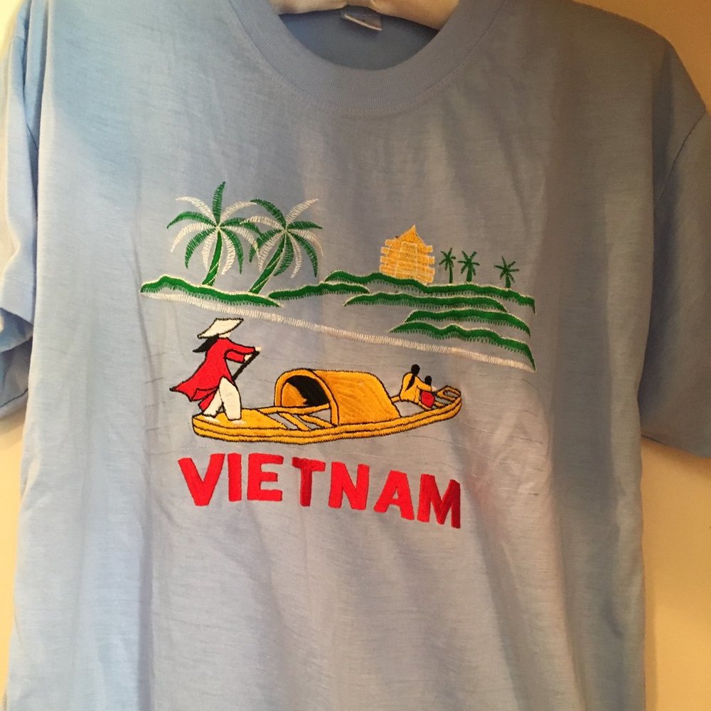 New, embroidered, Tee Shirt from Vietnam